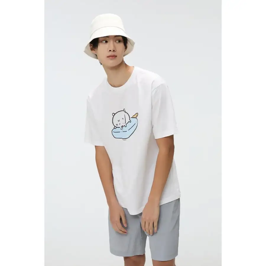 SPAO x Damgomi - Cool Damgomi Short Sleeve T-shirt (GRAPHIC WHITE) - Image 4