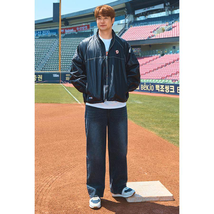 SPAO x Doosan Bears - Overfit Stitch Windbreaker - Image 2