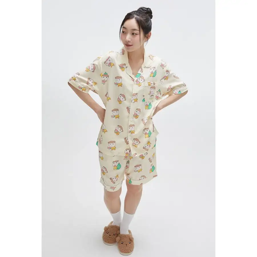 SPAO x Maru is a Puppy - Welcome to Marune Fruit Shop Short Sleeve Pajamas Set