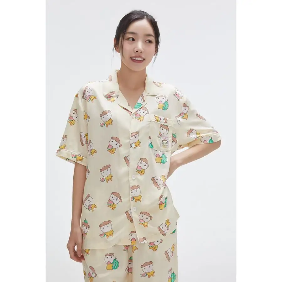 SPAO x Maru is a Puppy - Welcome to Marune Fruit Shop Short Sleeve Pajamas Set - Image 2