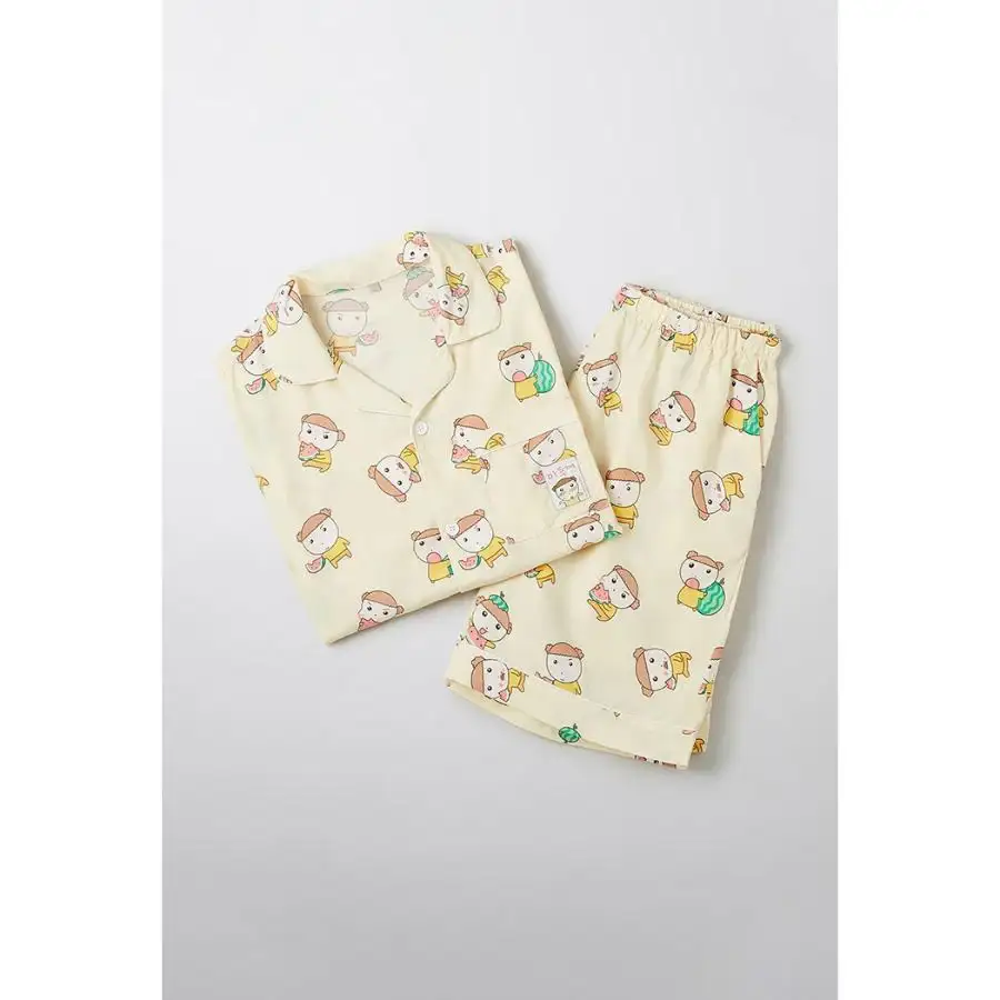 SPAO x Maru is a Puppy - Welcome to Marune Fruit Shop Short Sleeve Pajamas Set - Image 5