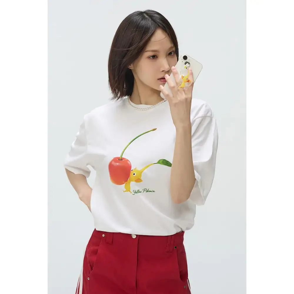 SPAO x PIKMIN - Mix Cherry Short Sleeve T-Shirt - Image 2