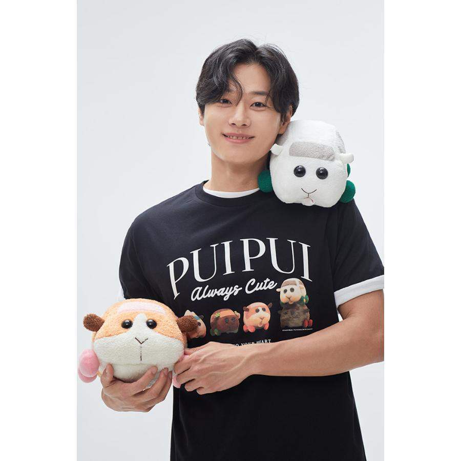 SPAO x Pui Pui Moruka - Short Sleeve T-Shirt (Black) - Image 4
