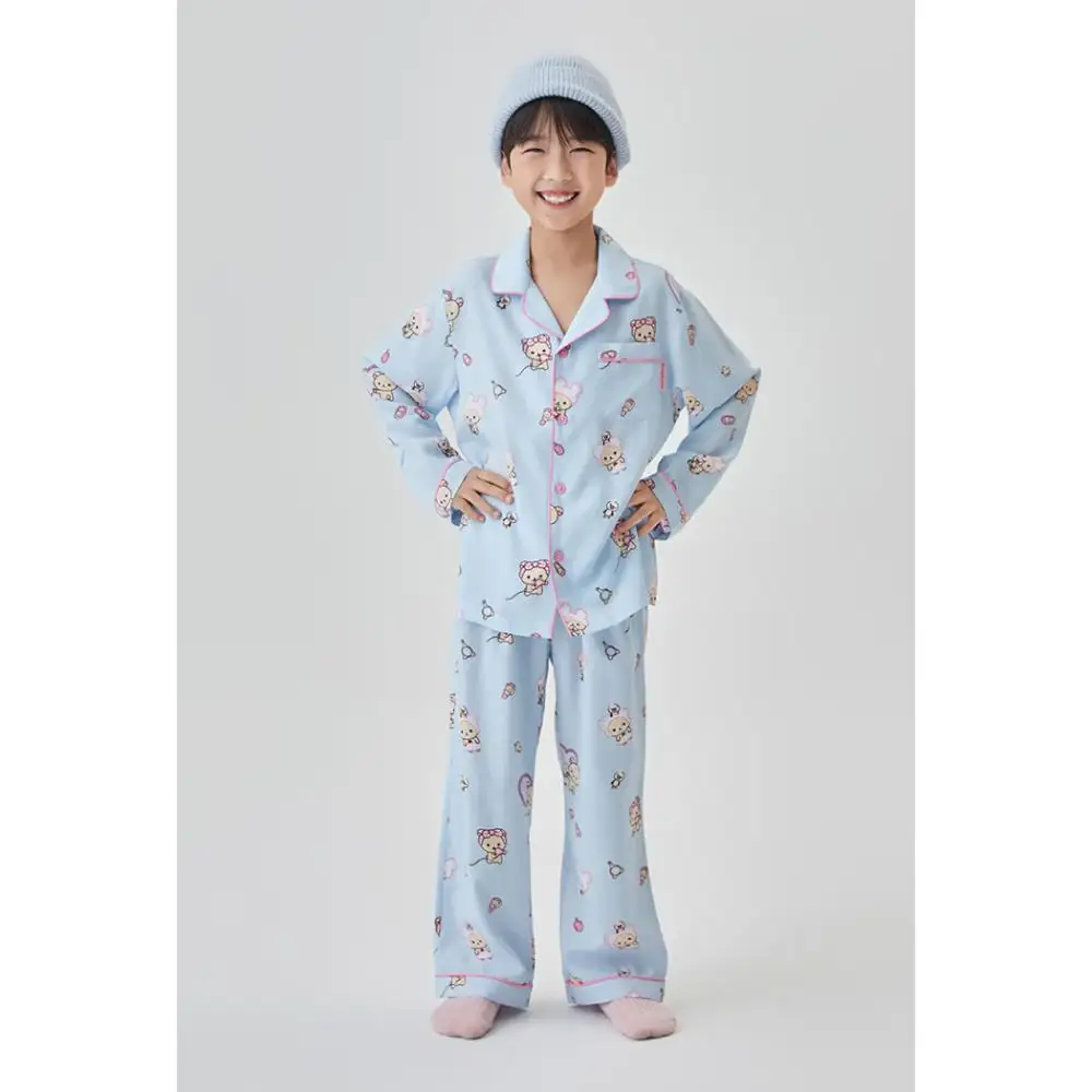 SPAO x Rilakkuma - Kuma's Free Time Long Sleeve Pajamas (Kids) - Image 10