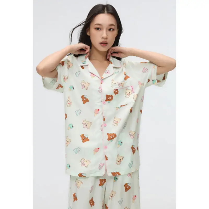 SPAO x Rilakkuma - Kuma's Summer Short Sleeve Pajamas - Image 4