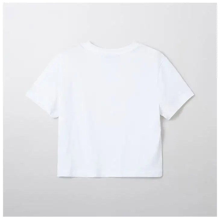 SPAO x Sanrio Characters - Hello Kitty Crop Short Sleeve T-shirt - Image 2