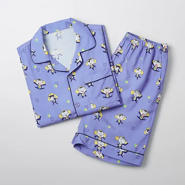 SPAO x Sergeant Frog Keroro - Short Sleeve Pajamas (Navy)