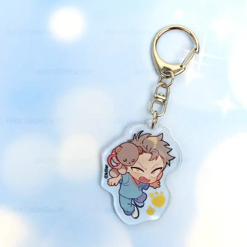 Teddy Bear - Acrylic Keyring (Double-sided) - Image 2