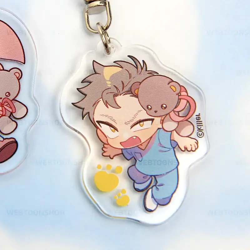 Teddy Bear - Acrylic Keyring (Double-sided) - Image 3