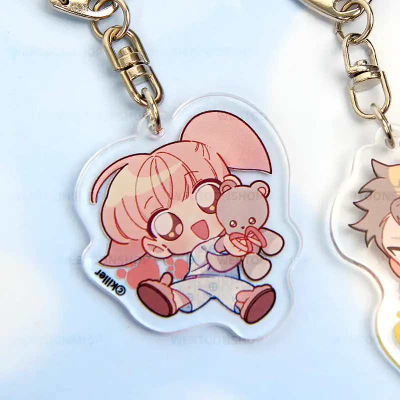 Teddy Bear - Acrylic Keyring (Double-sided) - Image 5