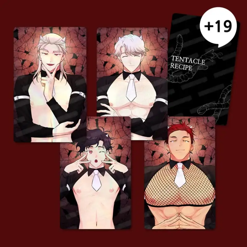Tentacle Recipe - Hologram Card Set of 4