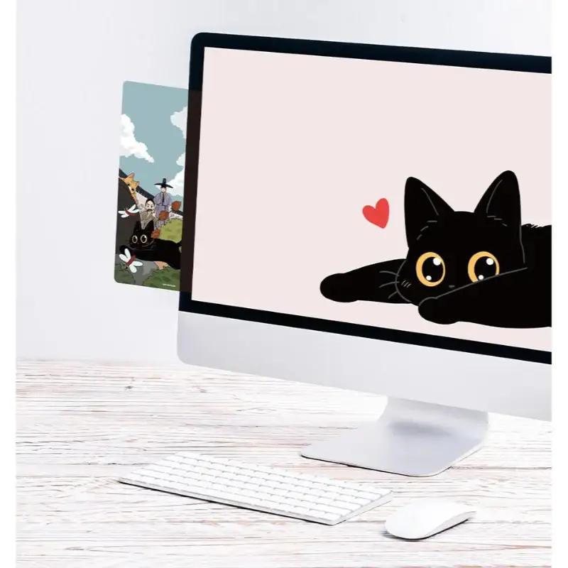 The Tale of Goldiluck, the Black Kitten - Acrylic Memo Board (Vertical) - Image 4