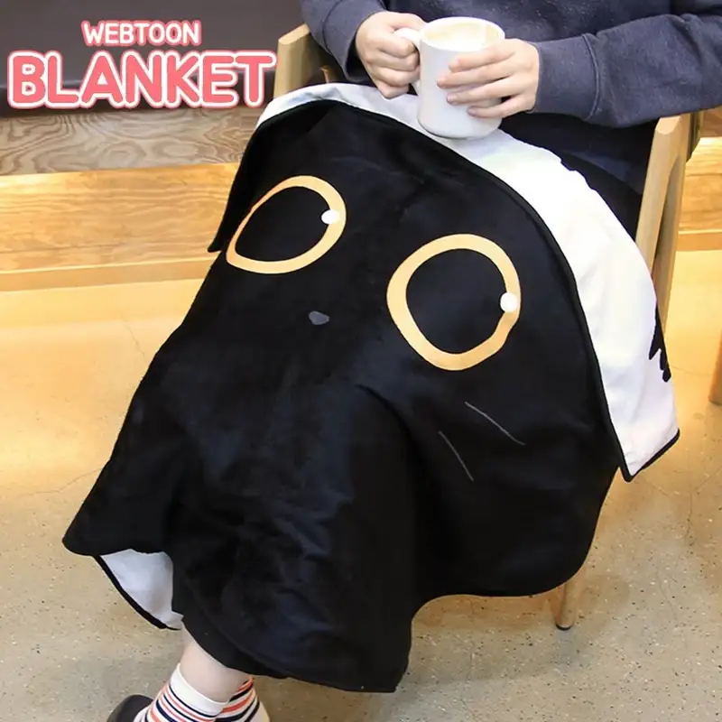 The Tale of Goldiluck, the Black Kitten - Double-sided Webtoon Blanket - Image 3