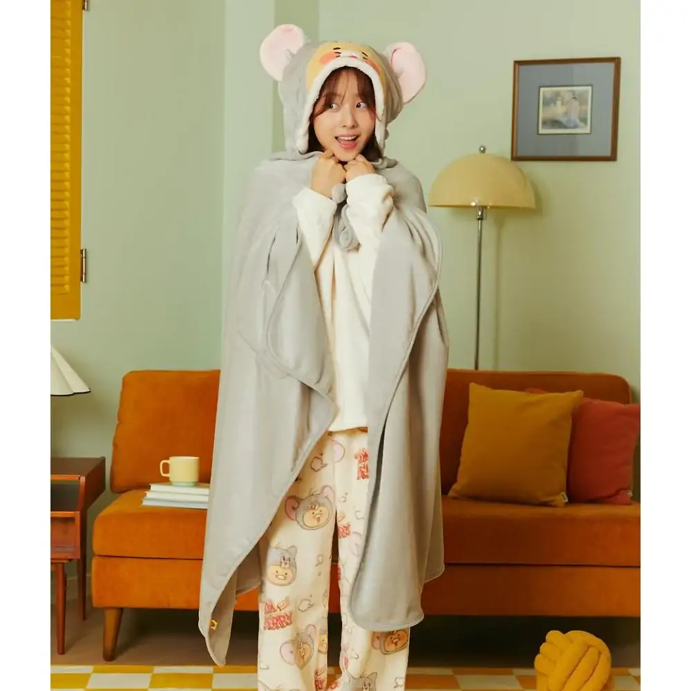 Tom and Jerry x Kakao Friends - Tuffy Choonsik Wearable Blanket - Image 6