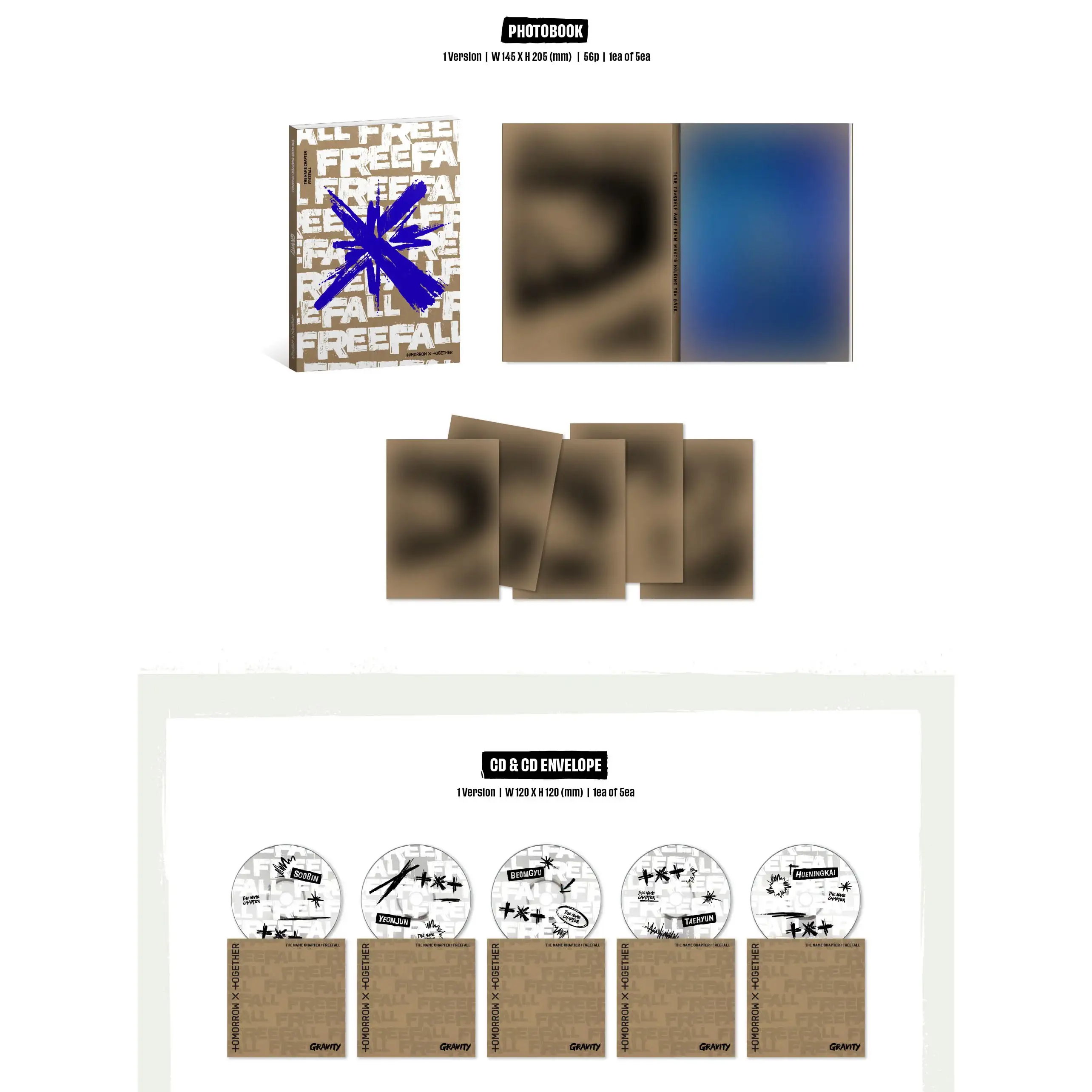 Tomorrow x Together (TXT) - The Name Chapter: Freefall : 3rd Full Album (Gravity Version) - Image 2