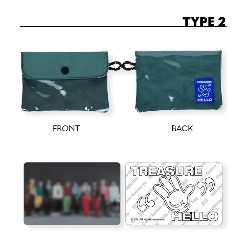 TREASURE - HELLO - Upcycling Card Wallet - Image 3