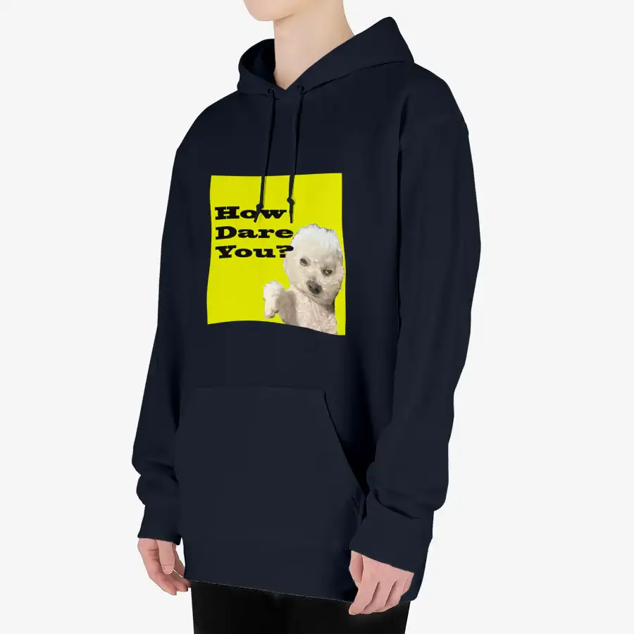 Useless Precious - How Dare You Hooded Sweatshirt - Image 3