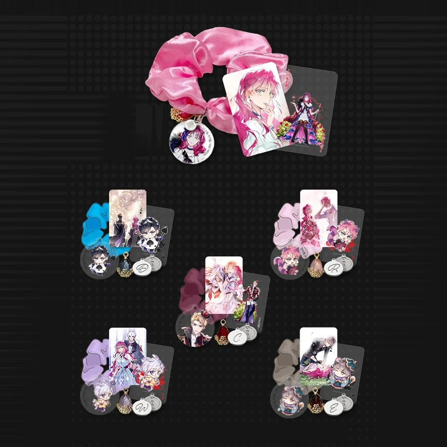 Villains Are Destined to Die x FANTAZIT - Hair Scrunchie Poka Set