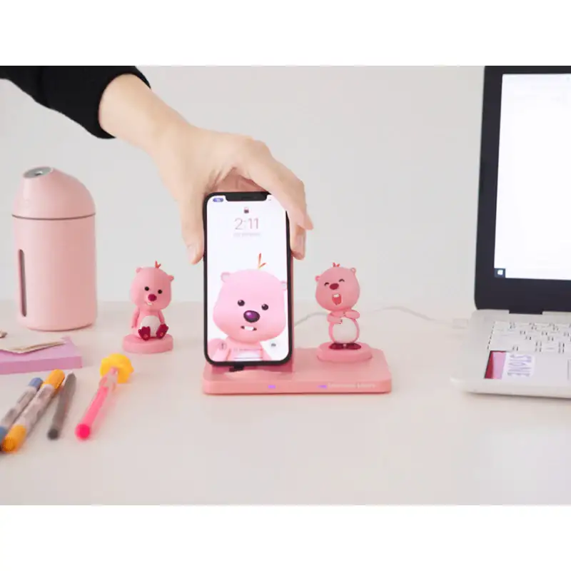 Wadiz x Zanmang Loopy - Dual High-Speed Wireless Charging Stand - Image 2