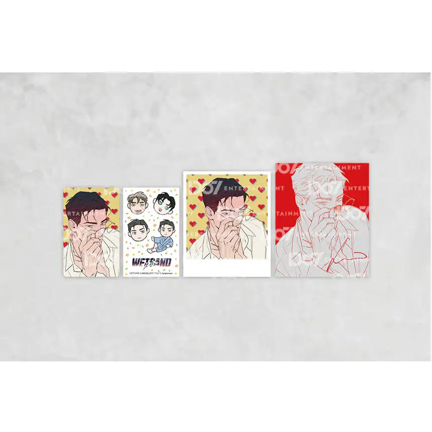 Wet Sand - Glasses Photo Card Set - Image 2
