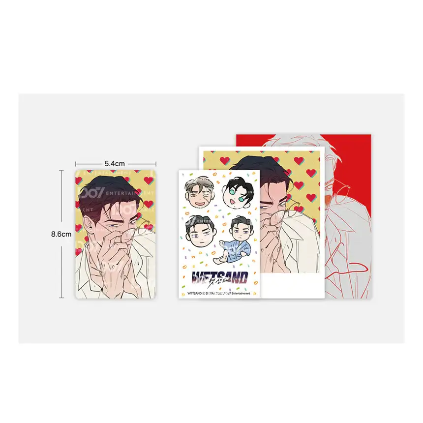 Wet Sand - Glasses Photo Card Set - Image 3