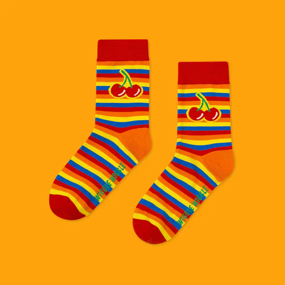 Wiggle Wiggle - Cherry Patterned Socks - Image 3