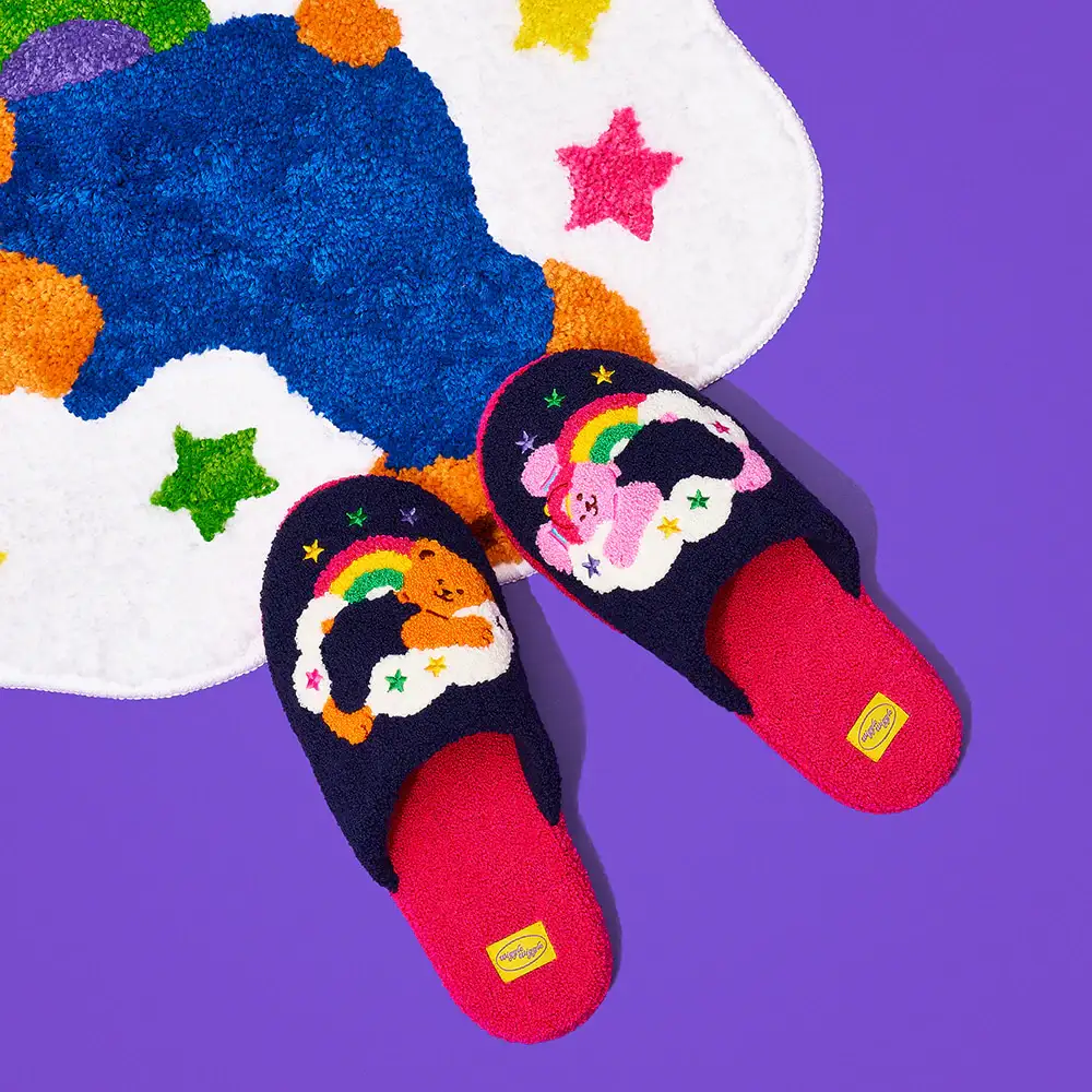 Wiggle Wiggle - Cloud Bear & Bunny Terry Home Slippers - Image 3