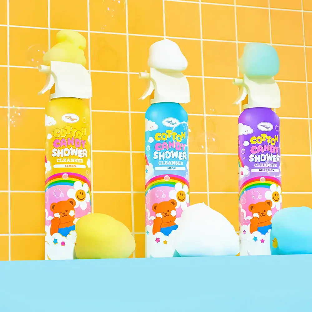 Wiggle Wiggle - Cotton Candy Shower Cleanser Set