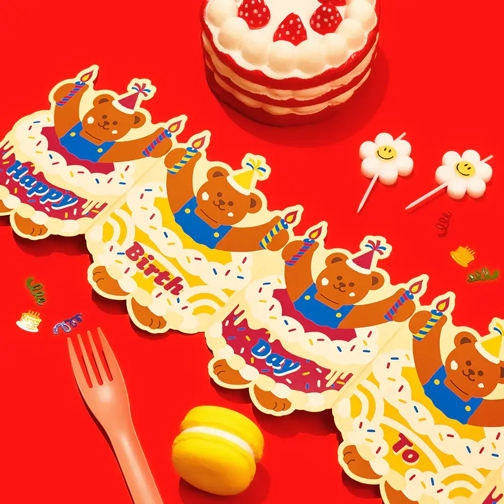 Wiggle Wiggle - Folding Message Card - Image 4