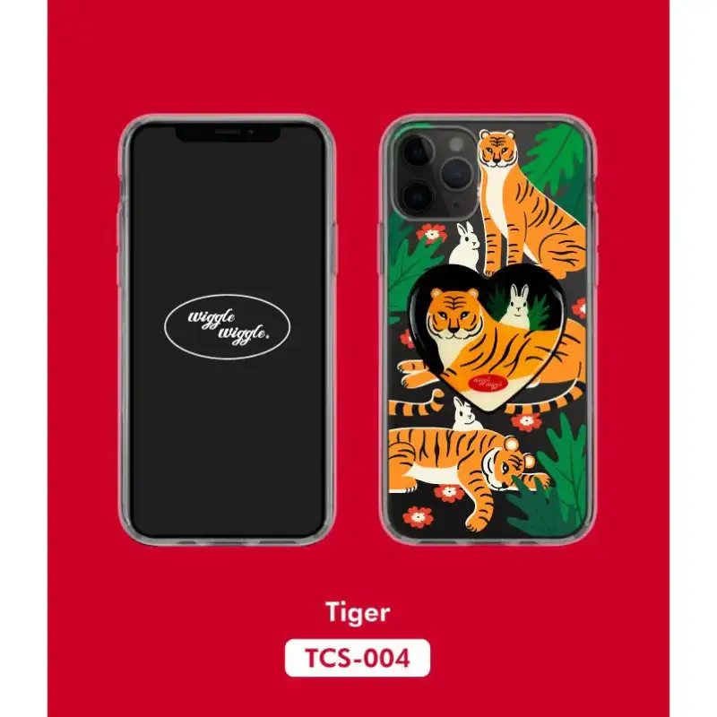Wiggle Wiggle - iPhone Transparent Case & Heart Griptok Set - Image 2