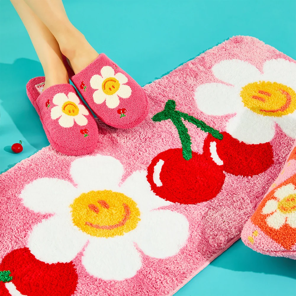 Wiggle Wiggle - Smile We Love Pink Doormat (L) - Image 2