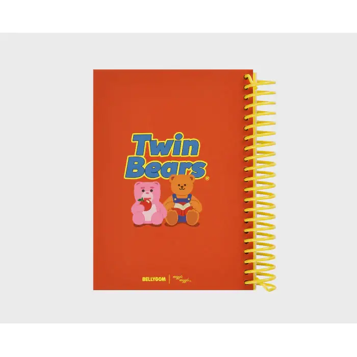 Wiggle Wiggle x Bellygom - Twin Bears Spring Note - Image 5