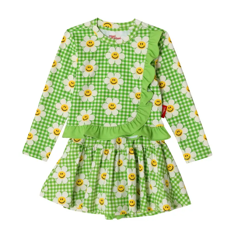 Wiggle Wiggle x Childy - Ruffle Dress Swimsuit Set - Image 3