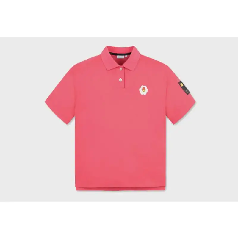 Wiggle Wiggle X Golden Bear - Short Sleeve Polo Crop Shirt - Image 3