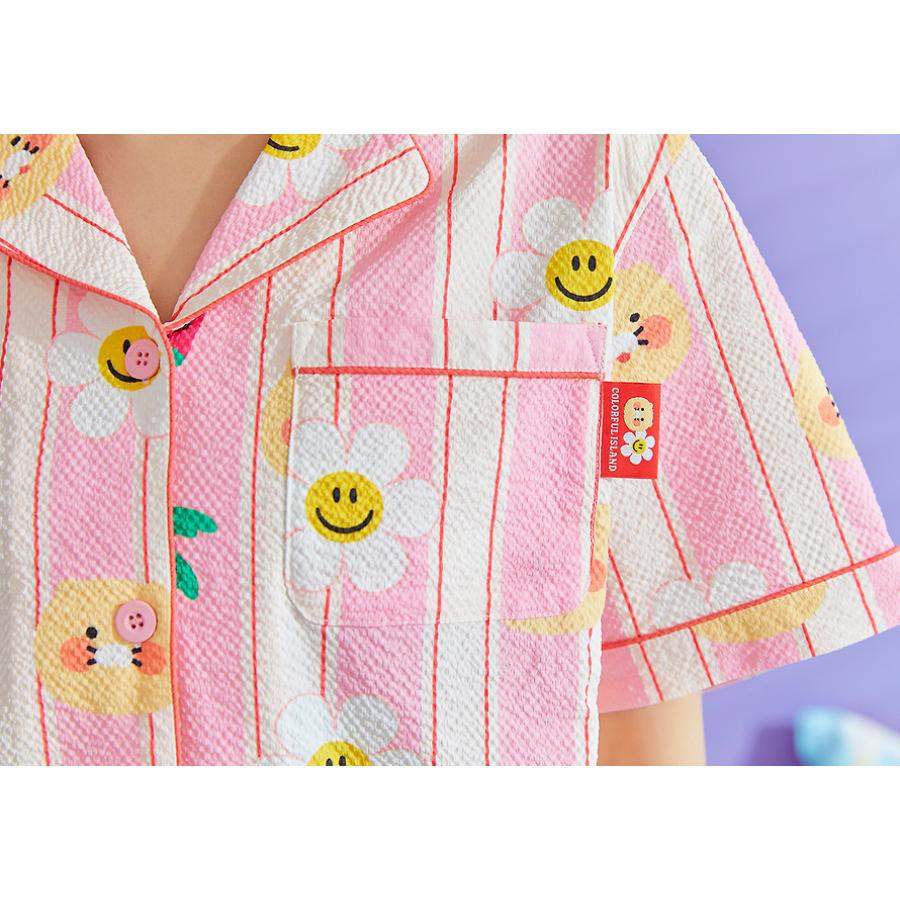 Wiggle Wiggle x Kakao Friends - Choonsik Cooling Pajamas Set (Pink) - Image 7