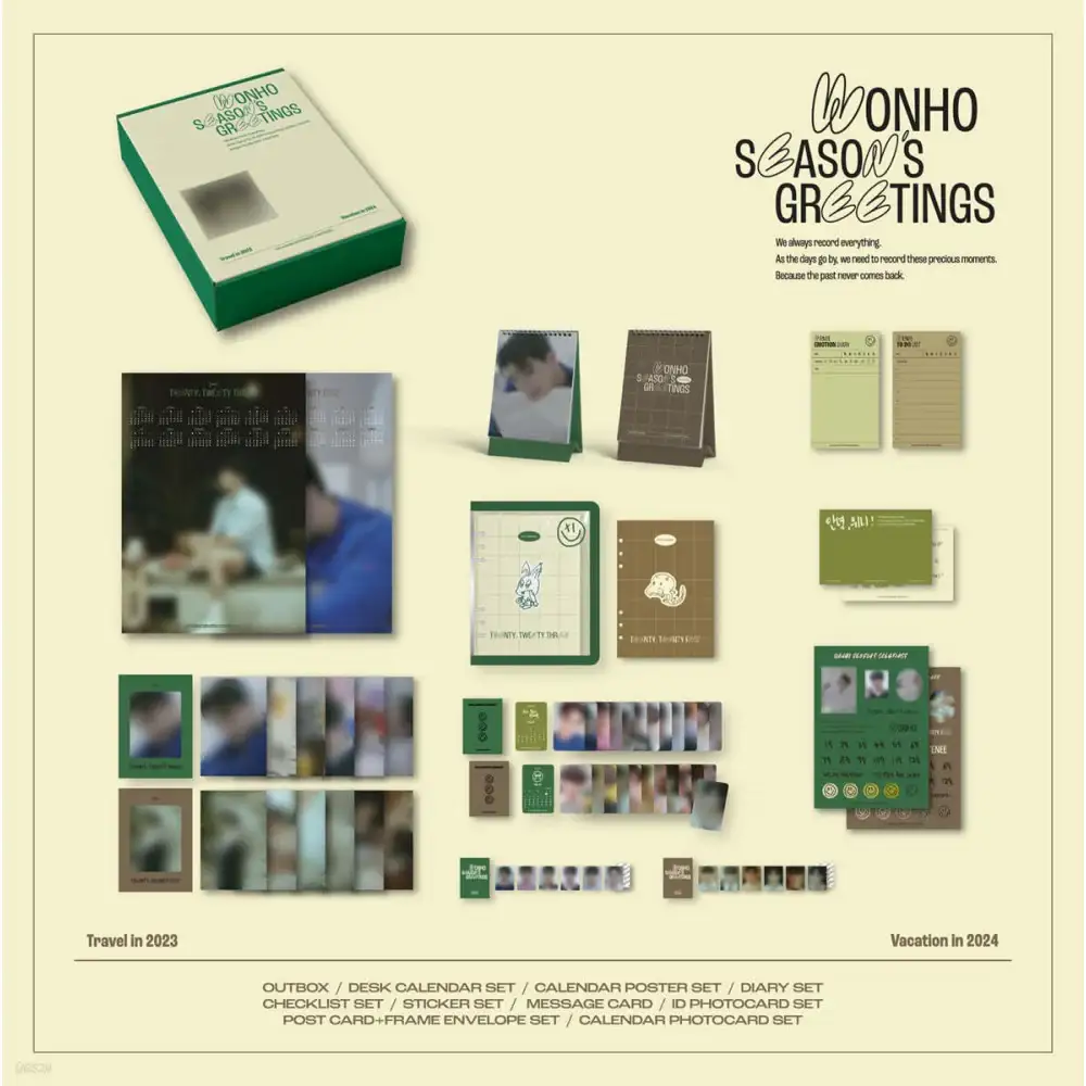 WONHO - Travel In 2023 / Vacation In 2024 : 2023 & 2024 Season's Greetings