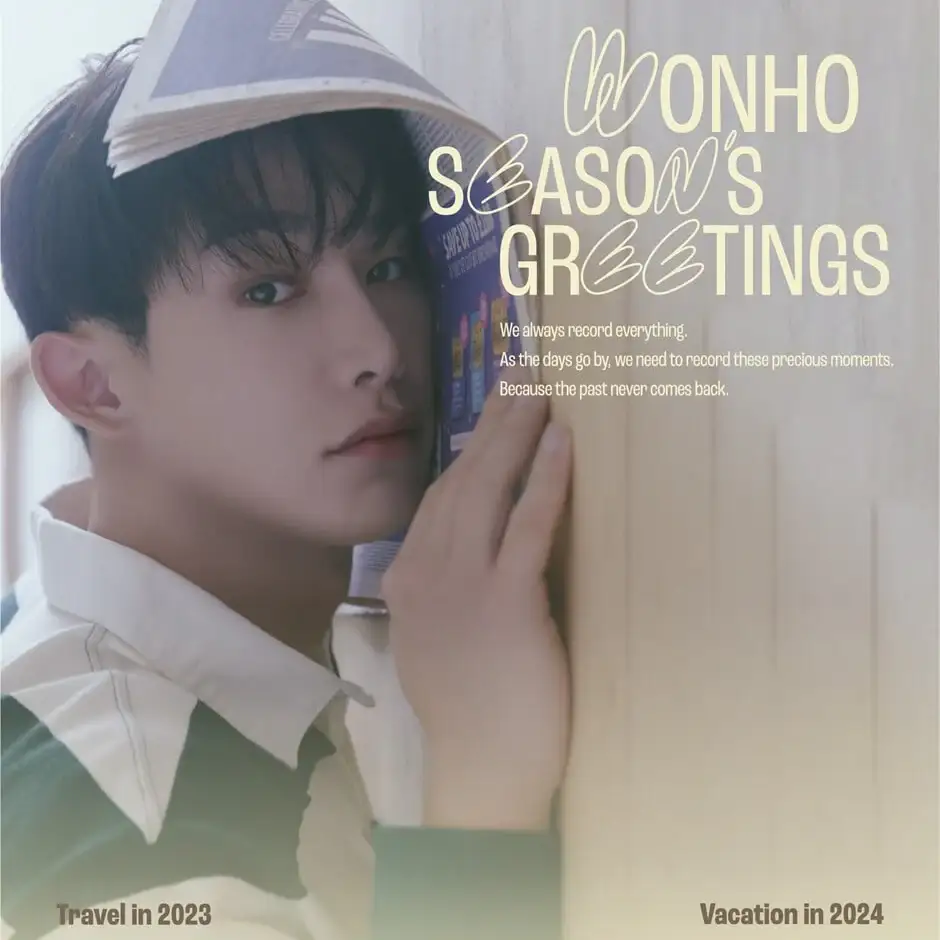 WONHO - Travel In 2023 / Vacation In 2024 : 2023 & 2024 Season's Greetings - Image 2