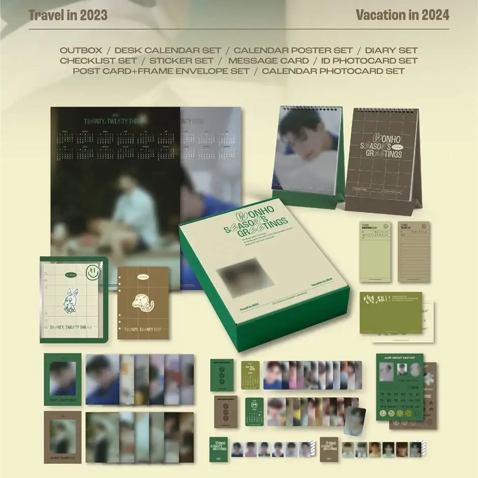 WONHO - Travel In 2023 / Vacation In 2024 : 2023 & 2024 Season's Greetings - Image 3