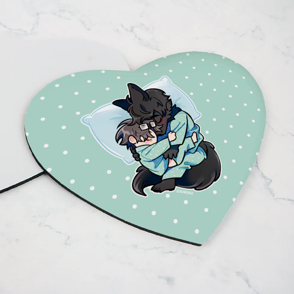 Write Me, Touch Me, Read Me - Anmolsa Heart Mousepad - Image 3