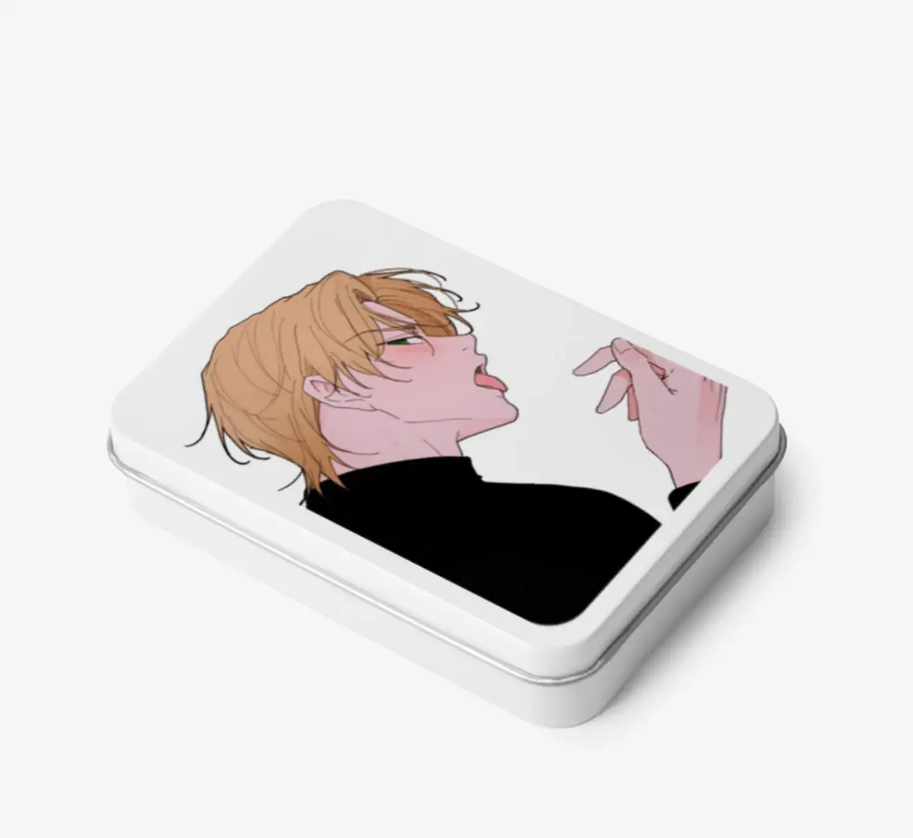 Yours To Claim - Lick Teen Case / Photocard Case White Hinged Tin Box (Small) - Image 2