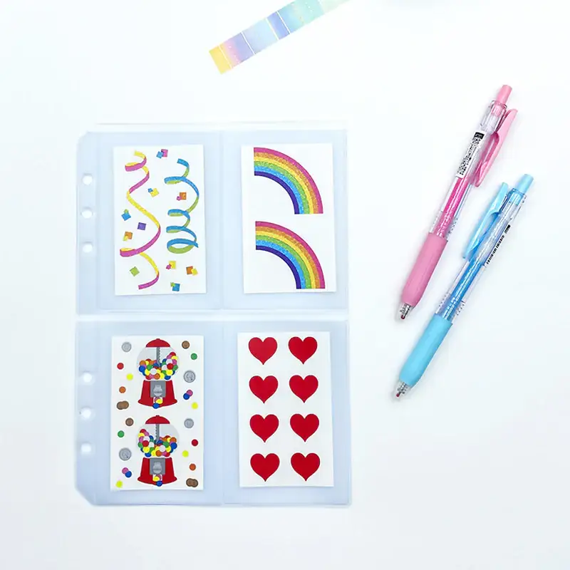 Yudaeng - A5 - 6 Hole Diary Translucent PVC Storage Inlay - Image 2