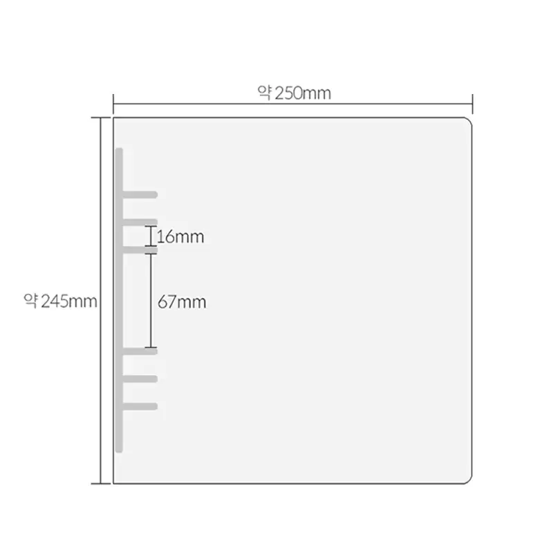 Yudaeng - Wide A5 - Translucent PP Square Cover Binder - Image 6